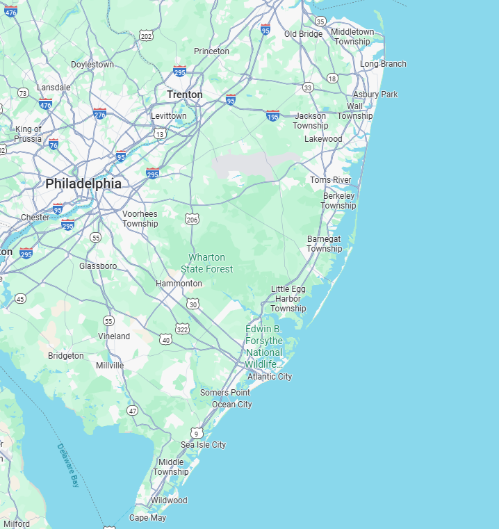 Southern New Jersey service area where Sealstone Services provides expert stone care services.